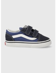 Παιδικά πάνινα παπούτσια Vans TD Old Skool V χρώμα: ναυτικό μπλε