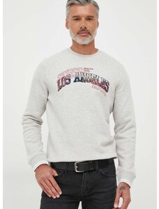 Βαμβακερό πουλόβερ Guess χρώμα: μπεζ