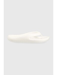 Σαγιονάρες Crocs Mellow Flip χρώμα: άσπρο, 208437