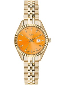 JCOU Queen's Petit ΙΙ - JU19066-4, Gold case with Stainless Steel Bracelet