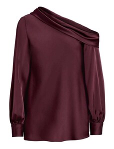RALPH LAUREN Μπλουζα Zamiel-Long Sleeve-Blouse 200909022001 vintage burgundy