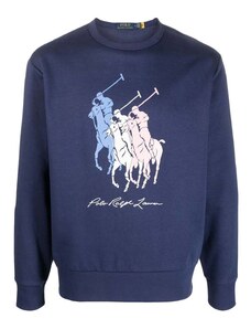 POLO RALPH LAUREN Φουτερ Lscnm5-Long Sleeve-Sweatshirt 710909590001 400 blue