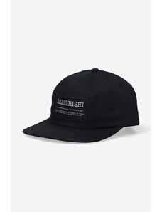 Βαμβακερό καπέλο του μπέιζμπολ Maharishi Miltype 6-Panel Cap χρώμα: μαύρο