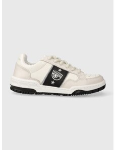Δερμάτινα αθλητικά παπούτσια Chiara Ferragni χρώμα: άσπρο, CF3205_034 F3CF3205_034