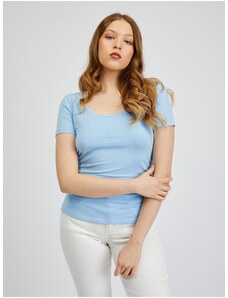 Γαλάζιο γυναικείο βασικό T-shirt ORSAY - Γυναικεία