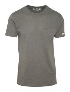 VAN HIPSTER Ανδρικό Μονόχρωμο Τ-shirt - Γκρι - 014004