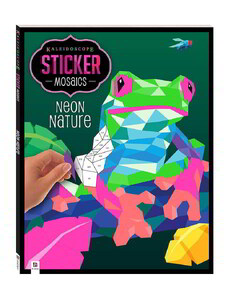 Kaleidoscope Sticker Mosaic: Neon Nature