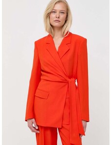Σακάκι BOSS χρώμα: πορτοκαλί