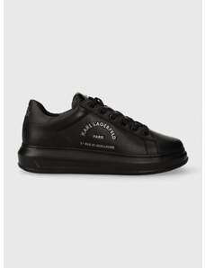 Δερμάτινα αθλητικά παπούτσια Karl Lagerfeld KAPRI MENS χρώμα: μαύρο, KL52538 F3KL52538