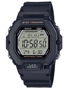 CASIO Collection LWS-2200H-1AVEF Dual Time Black Rubber Strap