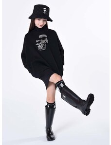 Παιδικά ουέλλινγκτον Karl Lagerfeld χρώμα: μαύρο