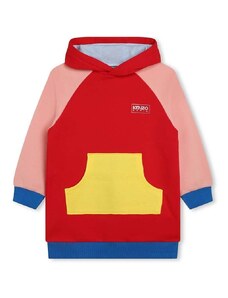 Παιδικό φόρεμα Kenzo Kids χρώμα: κόκκινο