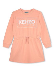 Παιδικό φόρεμα Kenzo Kids χρώμα: ροζ