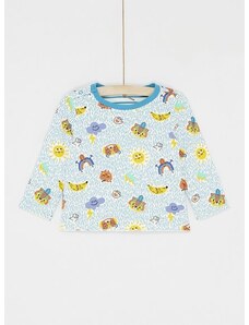 DPAM Βρεφική Μακρυμάνικη Μπλούζα για Αγόρια Διπλής Όψης Blue Banana - ΤΥΡΚΟΥΑΖ