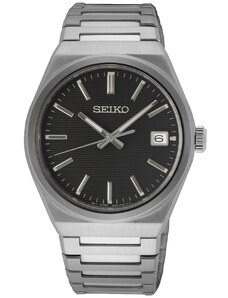 SEIKO Essential Time Mens - SUR557P1, Silver case with Stainless Steel Bracelet