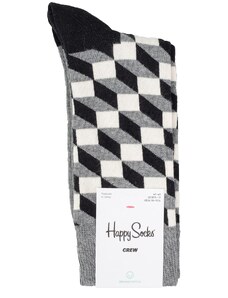 Κάλτσες Ανδρικά Happy Socks Γκρι FILLED OPTIC