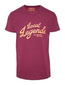 Ανδρικό T-Shirt "Local Legends" Van Hipster - Μωβ - 020002