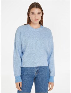 Γαλάζιο γυναικείο πουλόβερ Tommy Hilfiger - Γυναικεία