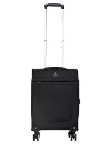 Βαλίτσα καμπίνας 55x36x22 τετράτροχη μαύρη Airtex από ύφασμα με αδιάρρηκτο φερμουάρ P8EVG88 - 27864-01
