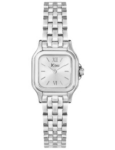 JCOU Muse - JU19065-2, Silver case with Stainless Steel Bracelet