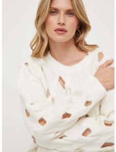 Μάλλινο πουλόβερ Pinko γυναικεία, χρώμα: μπεζ