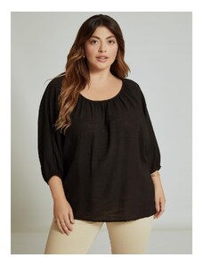 Celestino Oversized μπλούζα με balloon μανίκι μαυρο για Γυναίκα