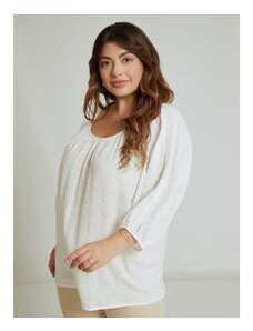 Celestino Oversized μπλούζα με balloon μανίκι λευκο για Γυναίκα