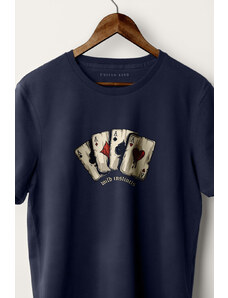 UnitedKind Wild Cards, T-Shirt σε μπλε χρώμα