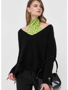 Μάλλινο πουλόβερ Pinko γυναικεία, χρώμα: μαύρο
