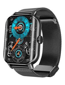 Smartwatch Microwear F12 - Black Steel