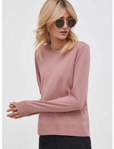 Πουλόβερ Sisley χρώμα: ροζ