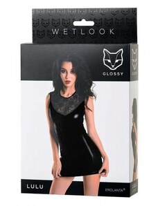 Glossy Mini Wetlook Dress LULU Medium