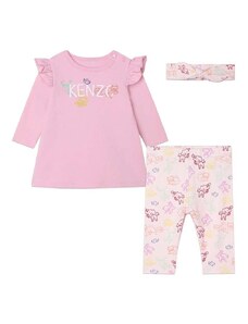 Σετ μωρού Kenzo Kids χρώμα: ροζ