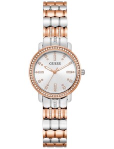 GUESS Hayley Crystals - GW0612L3, Silver case with Stainless Steel Bracelet