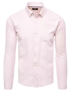 Κομψό ανοιχτό ροζ ανδρικό πουκάμισο Dstreet