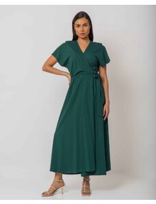 noobass Φόρεμα Midi Φάκελος Με Βάτες Πράσινο OS