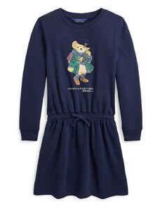 Παιδικό φόρεμα Polo Ralph Lauren χρώμα: ναυτικό μπλε