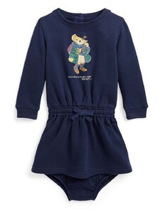 Παιδικό φόρεμα Polo Ralph Lauren χρώμα: ναυτικό μπλε