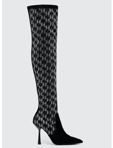 Μπότες Karl Lagerfeld PANDARA II χρώμα: μαύρο, KL31386 F3KL31386