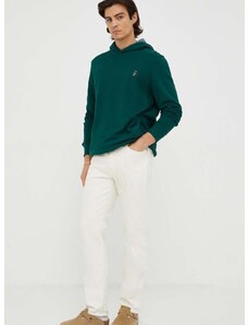 Βαμβακερή μπλούζα PS Paul Smith χρώμα: πράσινο, με κουκούλα