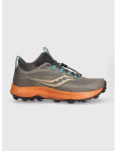Παπούτσια για τρέξιμο Saucony Peregrine 13 ST χρώμα: καφέ F30