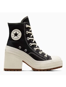 Πάνινα παπούτσια Converse Chuck 70 De Luxe Heel χρώμα: μαύρο, A05347C