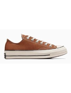 Πάνινα παπούτσια Converse Chuck 70 χρώμα: καφέ, A04591C