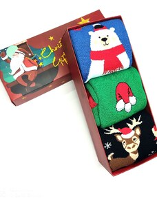 Tres Chic Gift Box X-Mas Κάλτσες (3 Pack)