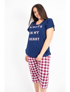 OEM Γυναικεία Πιτζάμα Tres Chic “Always In My Heart” (Plus Size)