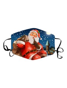 OEM Μάσκα Υφασμάτινη Tres Chic με Σχέδιο “Santa Claus”