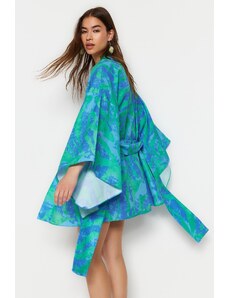 Trendyol Kimono &; Caftan - Blau - Κανονική εφαρμογή