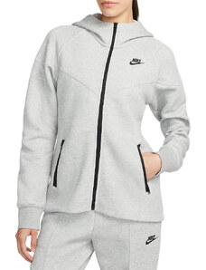 Φούτερ-Jacket με κουκούλα Nike W NSW TCH FLC WR FZ HDY fb8338-063