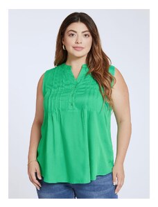 Celestino Μπλούζα με πιέτες πρασινο ανοιχτο για Γυναίκα