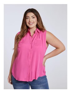 Celestino Αμάνικο πουκάμισο με τσέπη φουξια για Γυναίκα